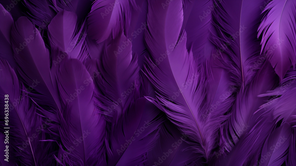 Fototapeta premium Purple feathers background