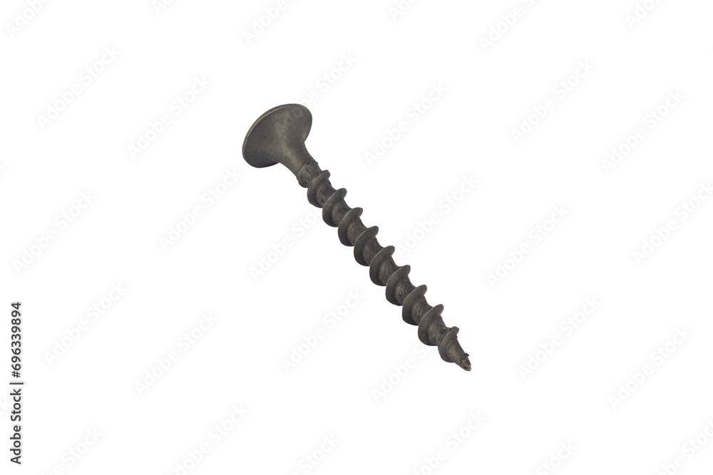 screw, wood screw isolated from background screw, wood screw isolated from background