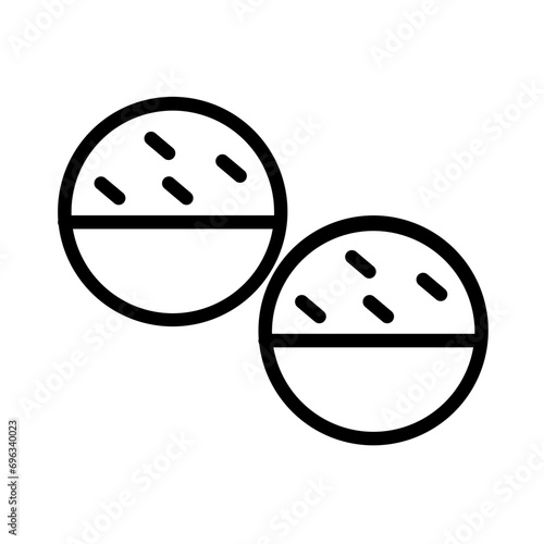 Bonbon Choco Balls Candy Outline Icon