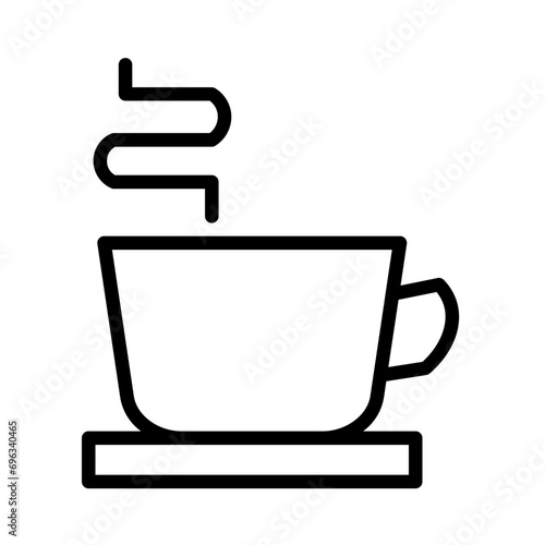 Cafe Chocolate Hot Outline Icon