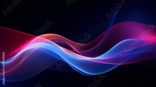 Abstract Background Technology Virtual wave Futuristic