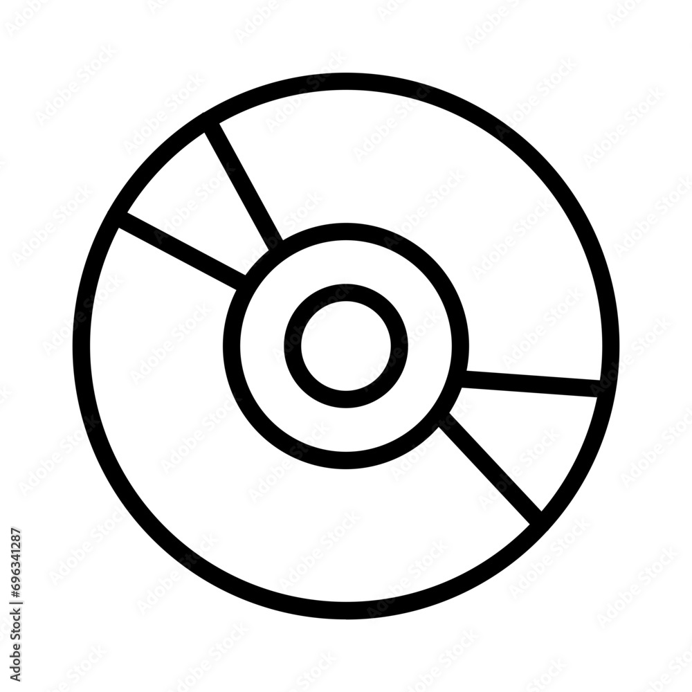 Bluray Cd Music Outline Icon Bluray Cd Music Outline Icon
