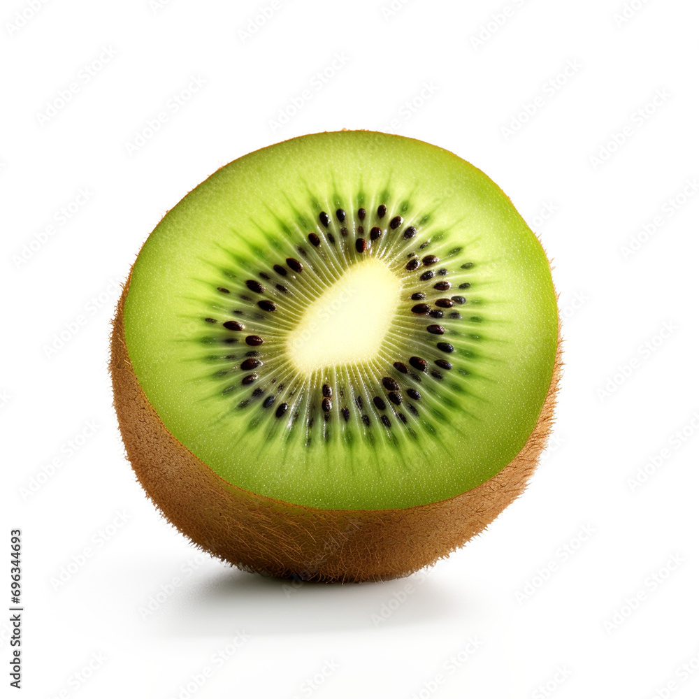 Kiwi fruit isolated on transparent background, ai technology Kiwi fruit isolated on transparent background, ai technology
