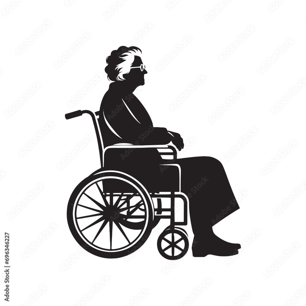 Old Lady Silhouette - Timeless and Graceful Shadow of a Senior Lady, Symbolizing the Beauty of Aging - Old Lady Black Vector Old Woman Silhouette
Old Lady Silhouette - Timeless and Graceful Shadow of a Senior Lady, Symbolizing the Beauty of Aging - Old Lady Black Vector Old Woman Silhouette