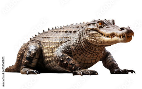 Crocodile on a Transparent Background