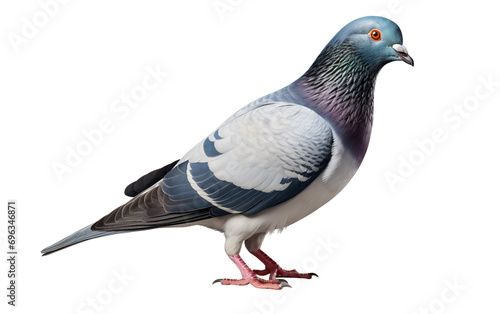 Pigeon Isolated on a Transparent Canvas photo