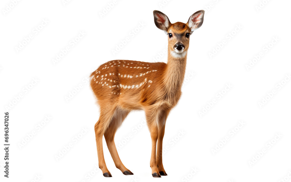 Fototapeta premium Roe Deer Isolated on Clear Background
