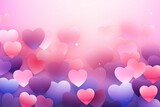 Valentine's day background with colorful hearts. 