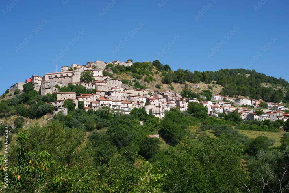 Longano, old town in Molise, Italy