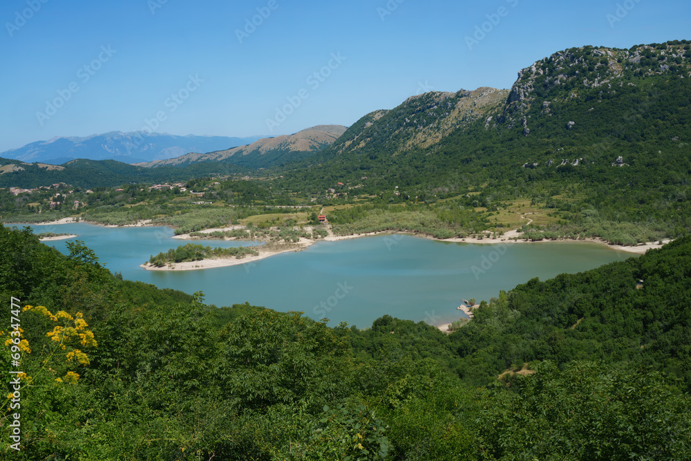 Lake of Gallo Matese, in Campania, Italy
