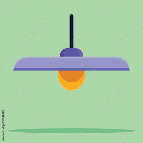 Ceiling lamp icon. Subtable to place on light, interior, etc.