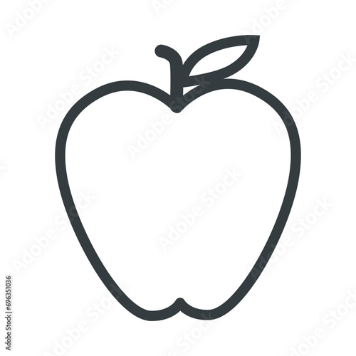 Apple icon vector on trendy design