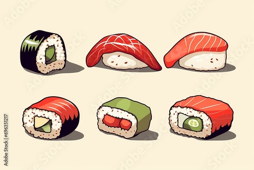 sushi, an image of Japanese cuisine, photo