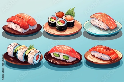 sushi, an image of Japanese cuisine, photo