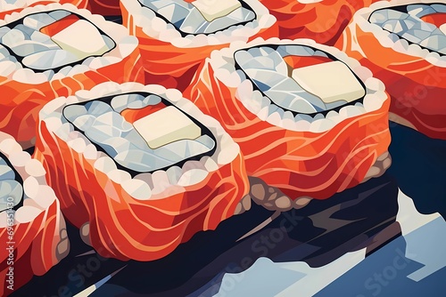 sushi, an image of Japanese cuisine, photo