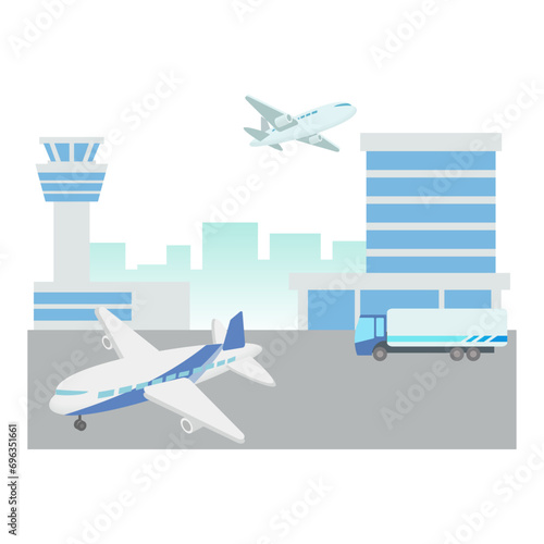 空港と飛行機