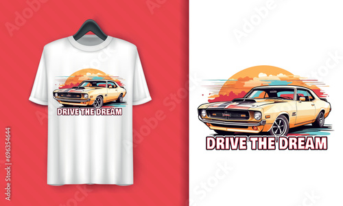 Vector original parts classic cars wash, retro car club, vintage car t-shirt design