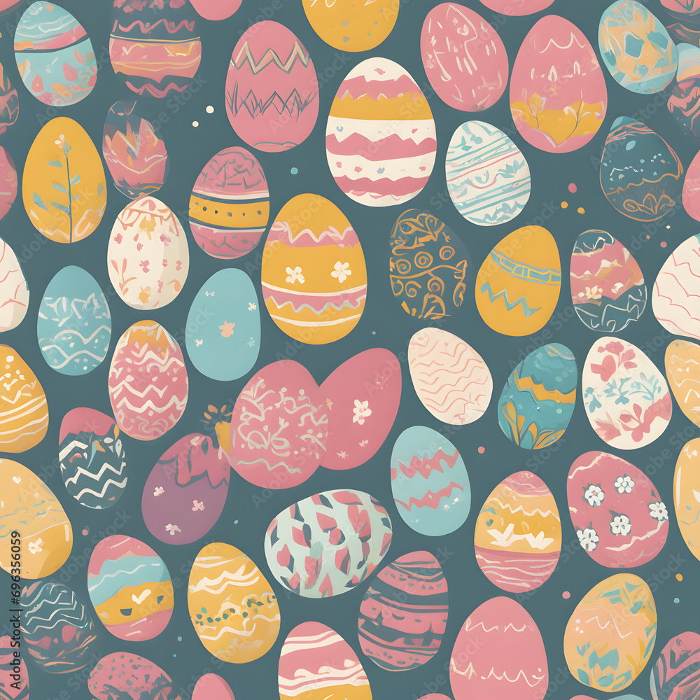 easter eggs pattern easter eggs pattern