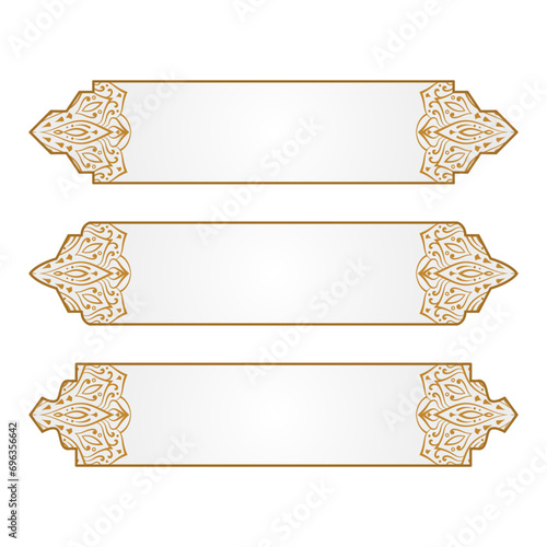 luxury ornamental text box title frame for wedding and invitation card