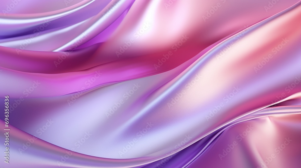 flow of color Close-up of ethereal pastel neon pink purple lavender mint holographic metallic foil background. Abstract modern curved blurred surreal futuristic disco flow of color Close-up of ethereal pastel neon pink purple lavender mint holographic metallic foil background. Abstract modern curved blurred surreal futuristic disco