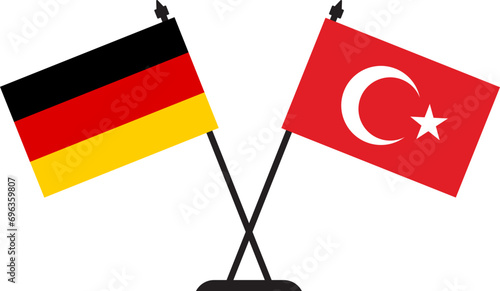 Germany and Turkey Friendship Flag