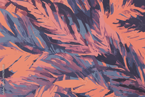 Abstract Floral Background Pattern in unexpected fashion colors for wallpaper, poster, overlay, card, cover decoration