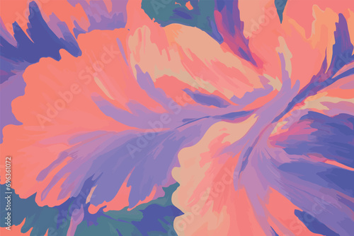 Abstract Floral Background Pattern in unexpected fashion colors for wallpaper, poster, overlay, card, cover decoration