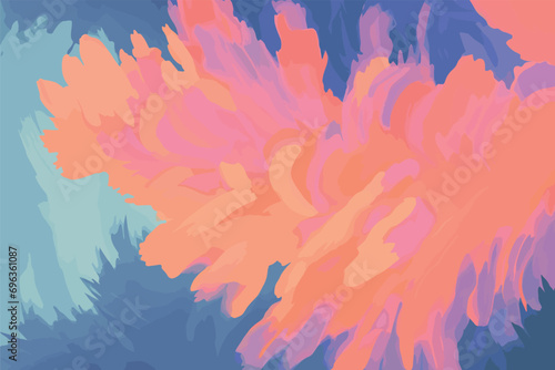 Abstract Floral Background Pattern in unexpected fashion colors for wallpaper, poster, overlay, card, cover decoration