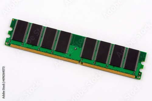 dram memory module on a white background 