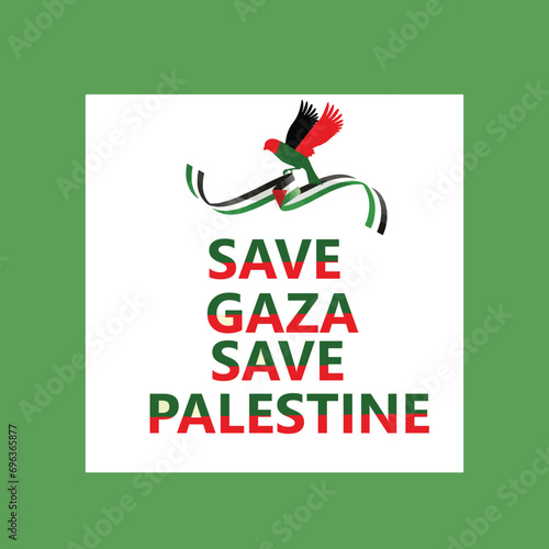 Save Gaza Save Palestine vectors