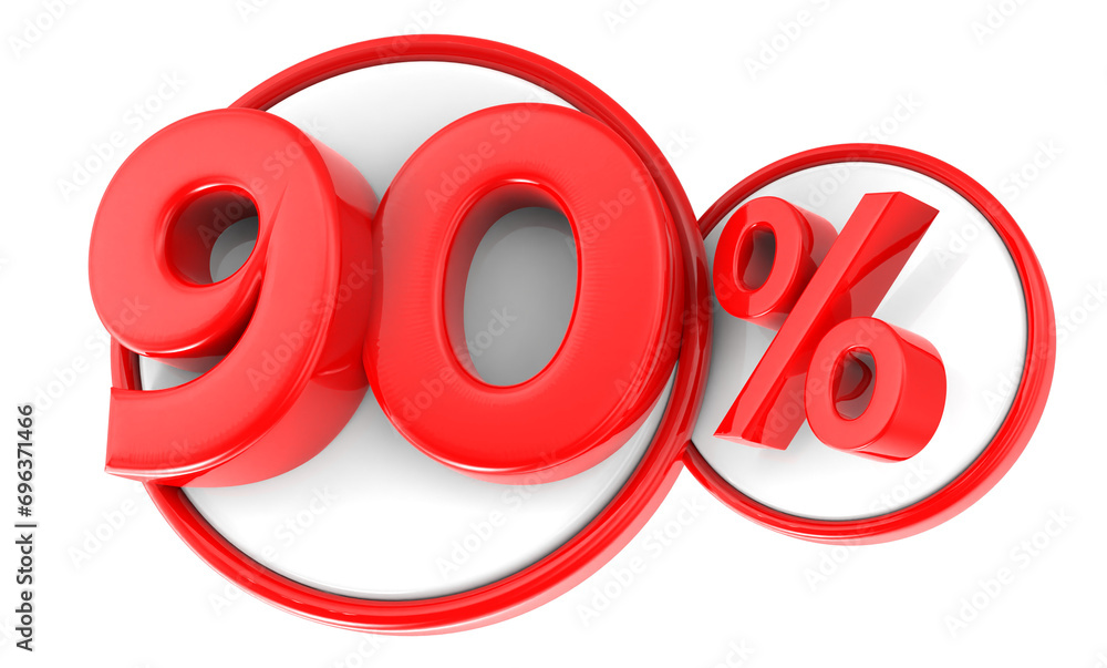 Number 90 3D Render Number 90 3D Render