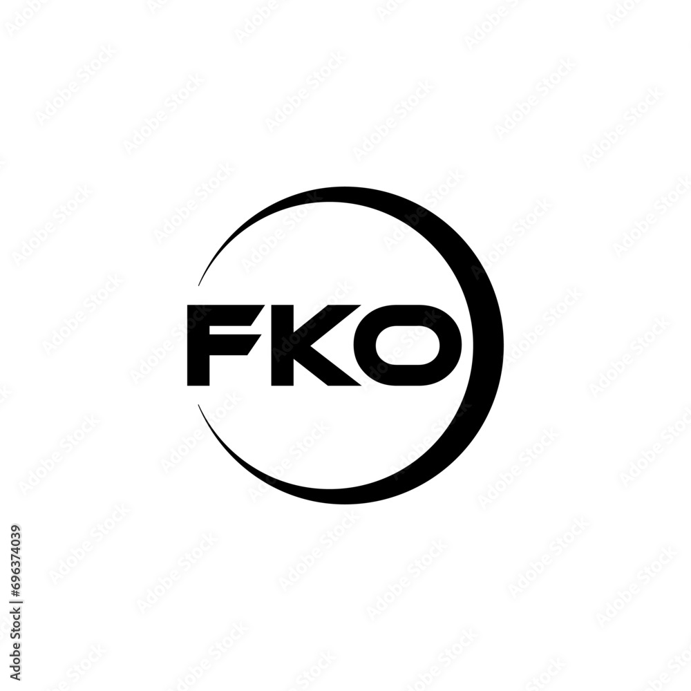 FKO letter logo design with white background in illustrator, cube logo, vector logo, modern alphabet font overlap style. calligraphy designs for logo, Poster, Invitation, etc. FKO letter logo design with white background in illustrator, cube logo, vector logo, modern alphabet font overlap style. calligraphy designs for logo, Poster, Invitation, etc.