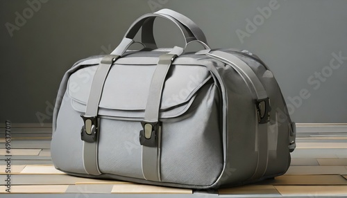 gray duffle bag unisex accessory © Richard