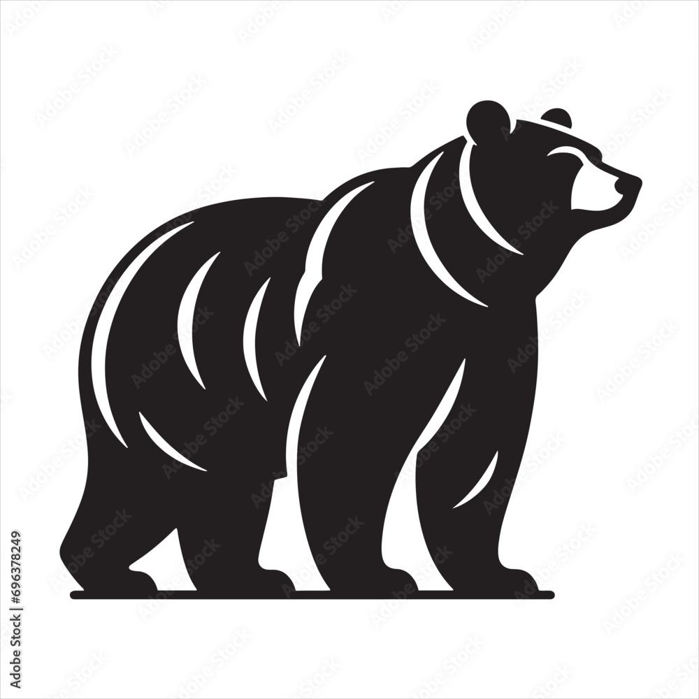 bear silhouette: Nighttime Wanderers, Nocturnal Ursines, and Moonlit Bear Shadows in Serene Wilderness - Minimallest bear black vector
bear silhouette: Nighttime Wanderers, Nocturnal Ursines, and Moonlit Bear Shadows in Serene Wilderness - Minimallest bear black vector