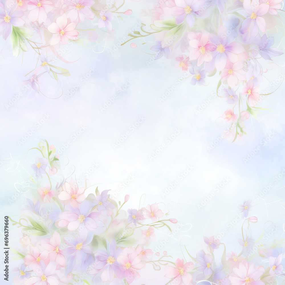 Floral watercolour background Floral watercolour background