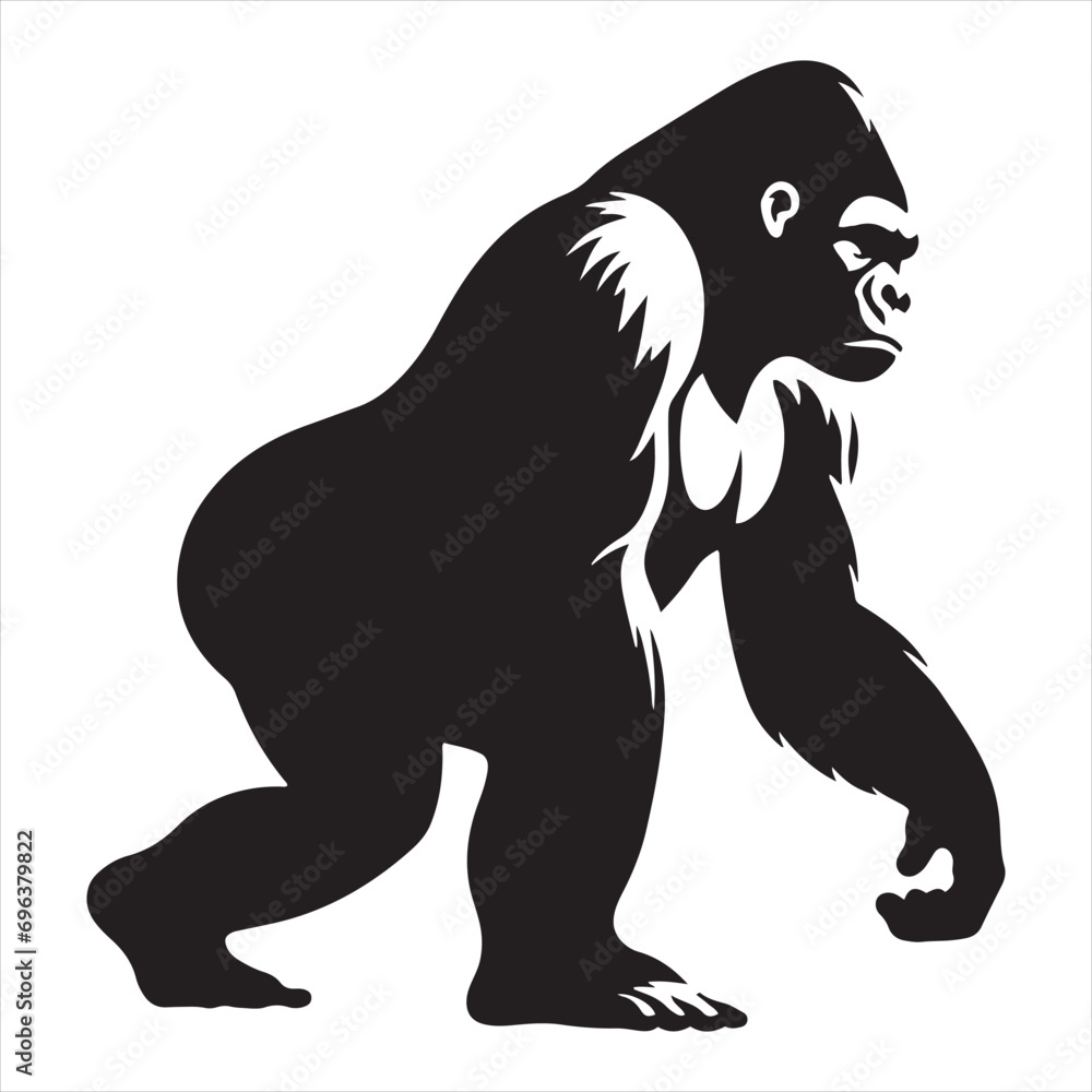 gorilla silhouette: Gorilla Gestures, Facial Expressions, and Emotional Depth Conveyed in Stunning Silhouettes - Minimallest gorilla black vector monkey silhouette
gorilla silhouette: Gorilla Gestures, Facial Expressions, and Emotional Depth Conveyed in Stunning Silhouettes - Minimallest gorilla black vector monkey silhouette