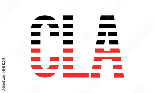 CLA three initial letter iconic line negative space minimal logo design vector template. monogram, abstract, wordmark, business, typography, minimalist, brand, company, flat, modern, unique, simple