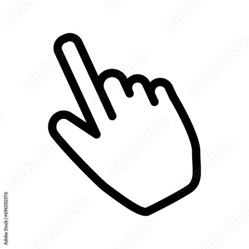 Pointer illustration. Teddy bear, computer, gadget, control, technology, direction, hand, thumb, arrow. Vector icons for business and advertising