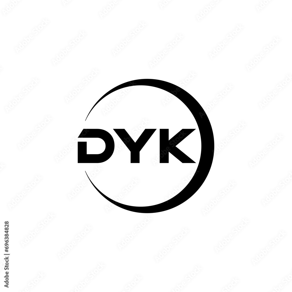 DYK letter logo design with white background in illustrator, cube logo, vector logo, modern alphabet font overlap style. calligraphy designs for logo, Poster, Invitation, etc. DYK letter logo design with white background in illustrator, cube logo, vector logo, modern alphabet font overlap style. calligraphy designs for logo, Poster, Invitation, etc.