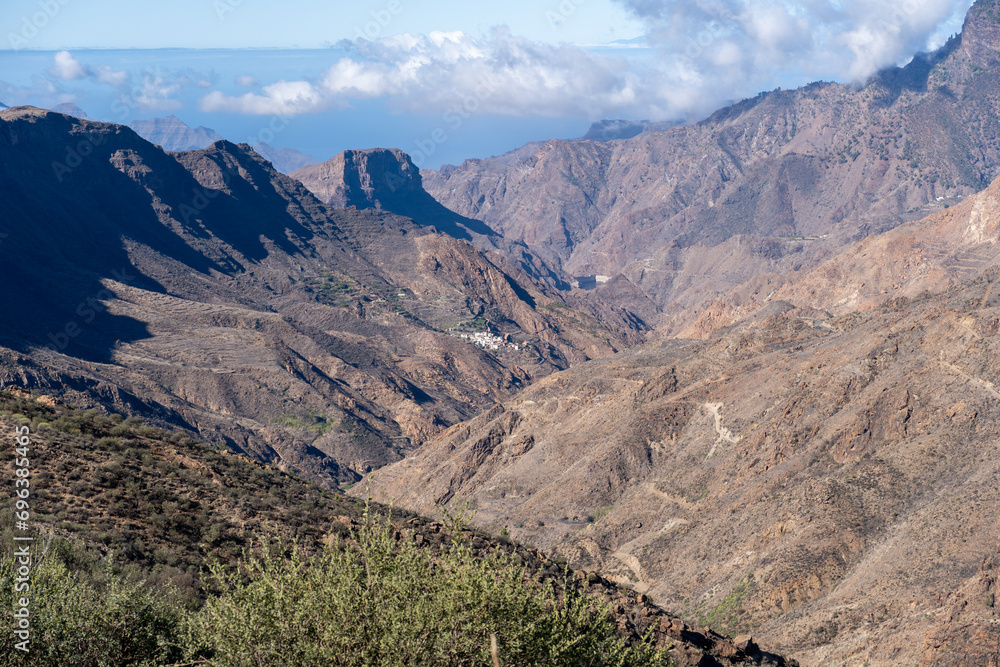 landscape in the mountains canary island