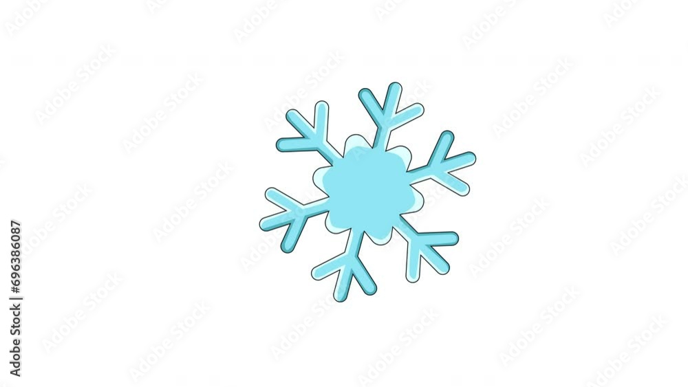 snow icon animated video