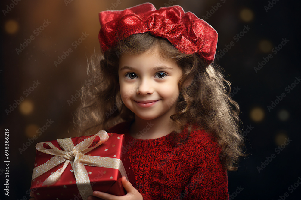 Generative AI happy child decorated christmas tree christmas gifts festive indoor living room magic Generative AI happy child decorated christmas tree christmas gifts festive indoor living room magic