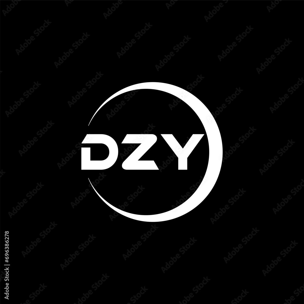 DZY letter logo design with black background in illustrator, cube logo, vector logo, modern alphabet font overlap style. calligraphy designs for logo, Poster, Invitation, etc. DZY letter logo design with black background in illustrator, cube logo, vector logo, modern alphabet font overlap style. calligraphy designs for logo, Poster, Invitation, etc.