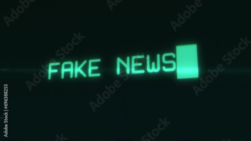 Fake News Console Keyboard Typing Screen  photo