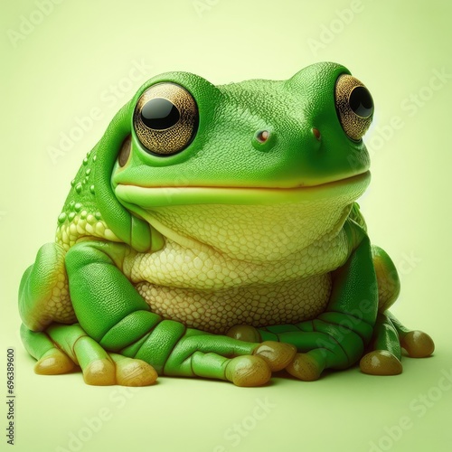 frog on a  simple  background