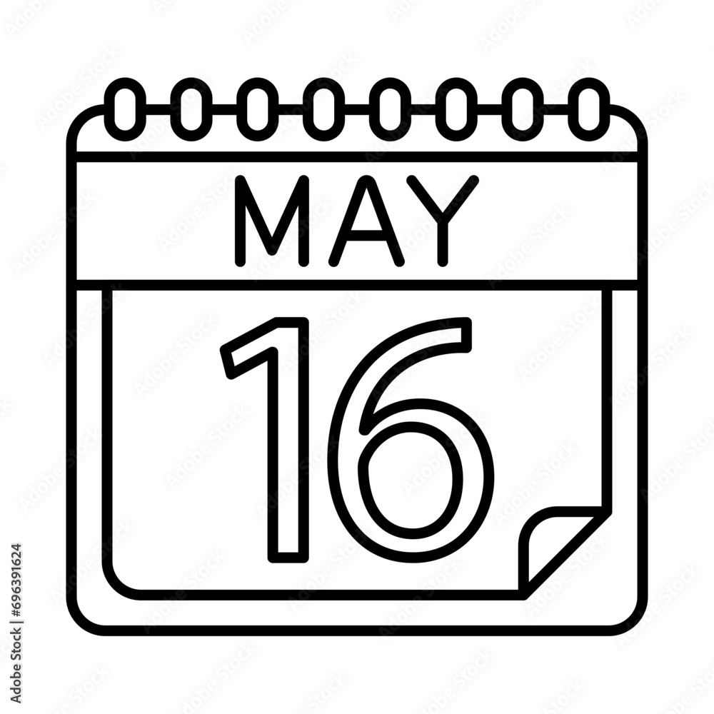 Fototapeta premium May Icon Design