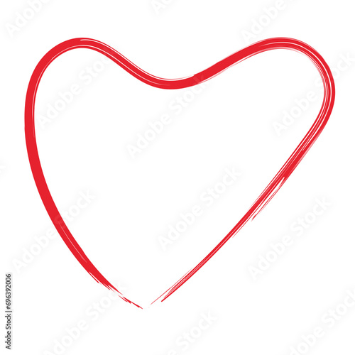 Hand Drawn Heart Line