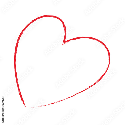 Hand Drawn Heart Line