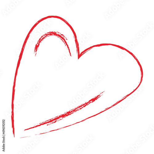 Hand Drawn Heart Line