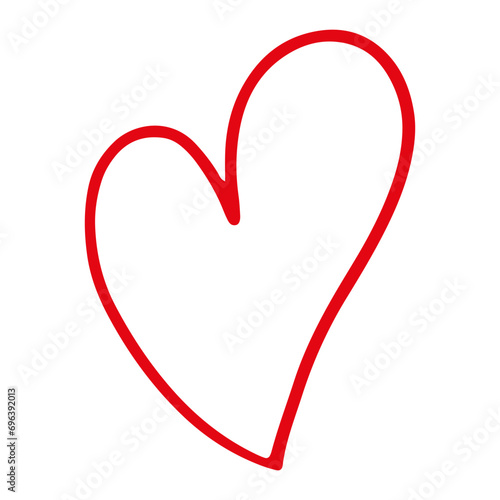 Hand Drawn Heart Line